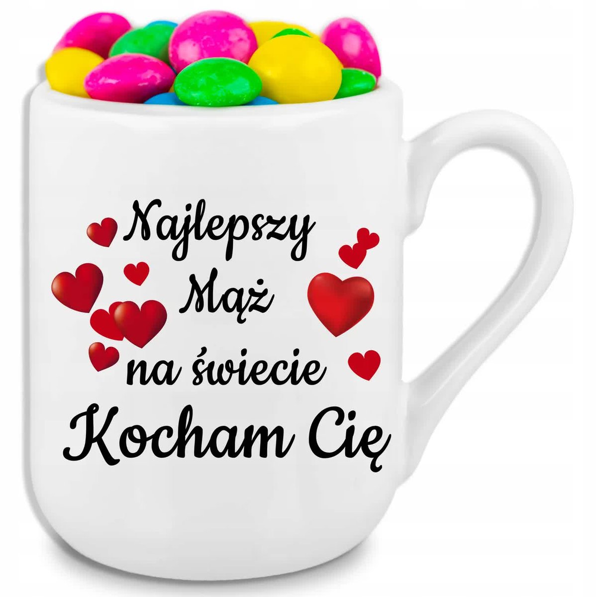 Kubek Biały 330ml COFFEE - Dla Najlepszego Męża na Świecie Wiele Wzorów