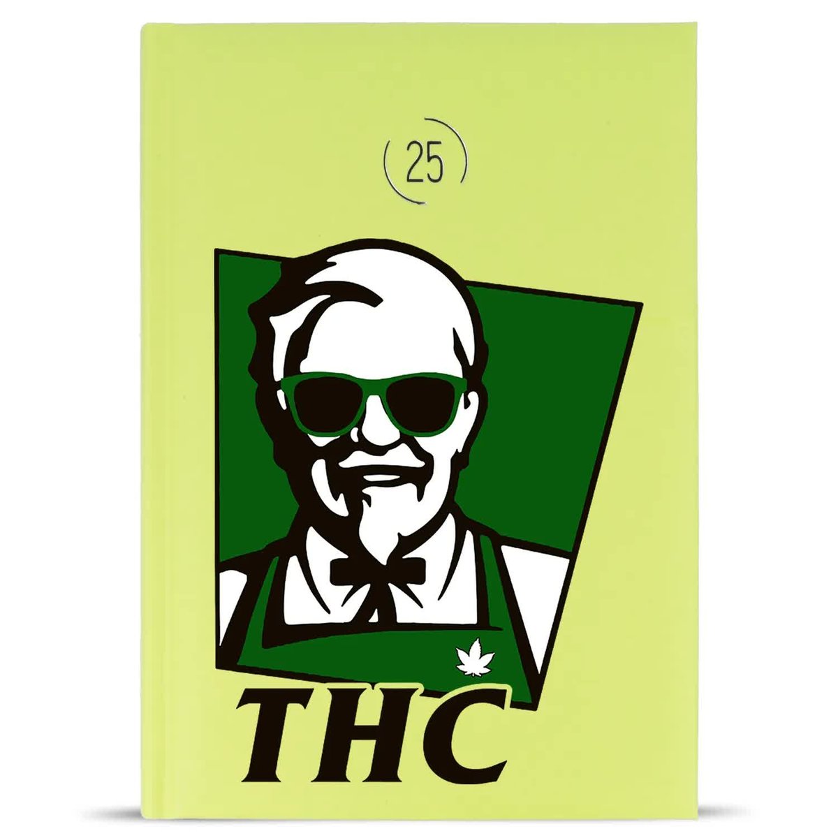 KALENDARZ A5 SELEDYN Książkowy Planer Na Prezent Weed THC Wzory