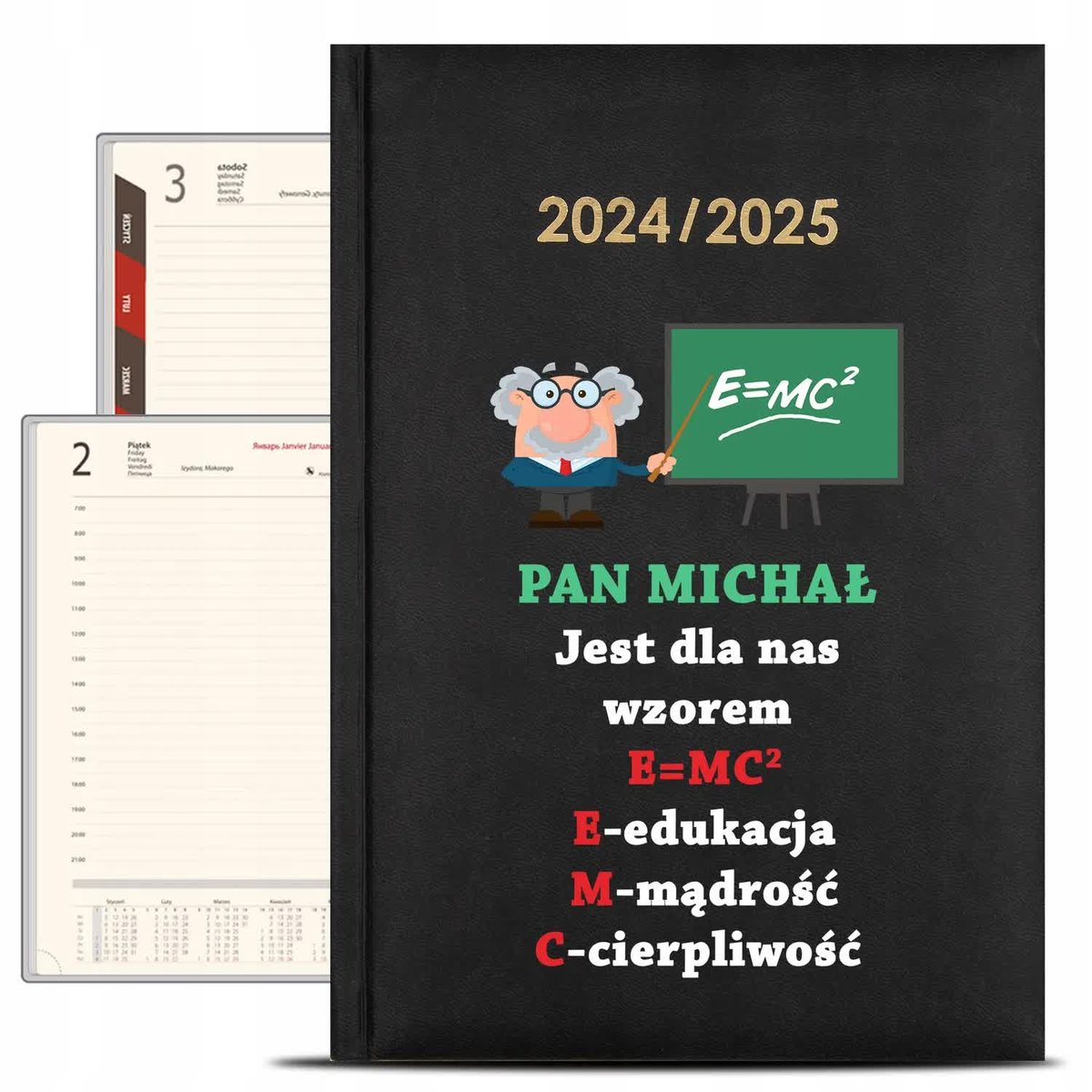 KALENDARZ Nauczycielski 2024/2025 JEST PAN DLA NAS WZOREM Prezent Wzory