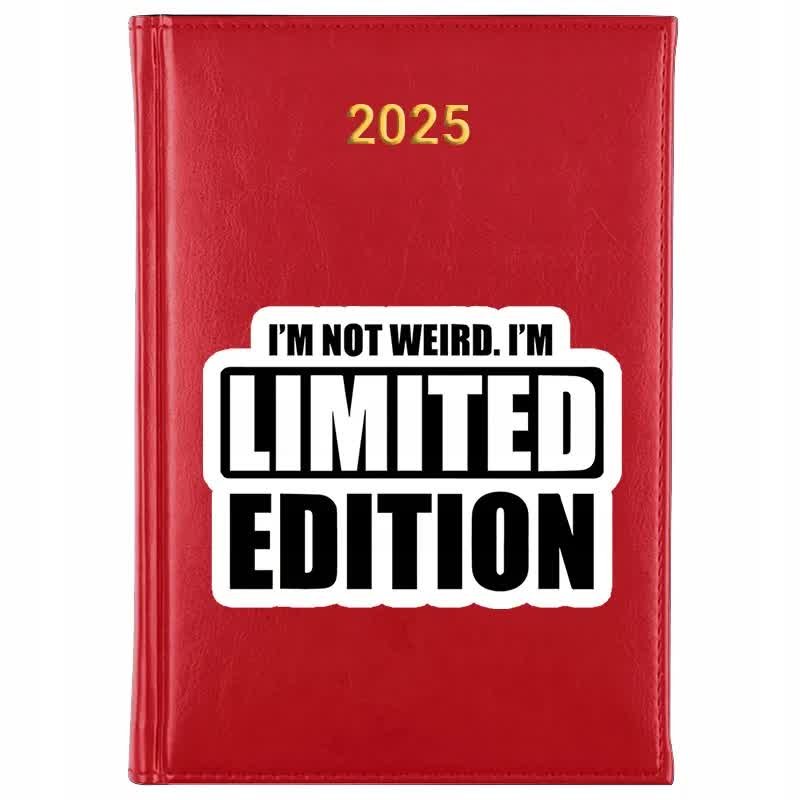 Kalendarz Czerwony 2025 IM LIMITED EDITION Planer Terminarz Notes Wzory