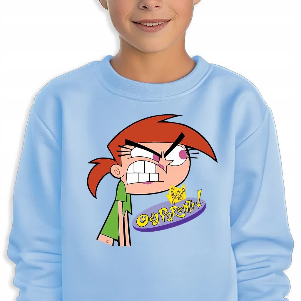 Bluza Dziecięca Niebieska Vicky Wróżkowie Chrzestni Wzory -164 Cm (14-15)