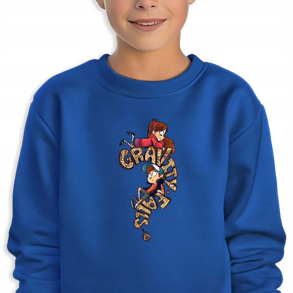 Bluza Dziecięca Bawełniana 164Cm Mabel&Dipper&Bill Gravity Falls Mix Wzorów