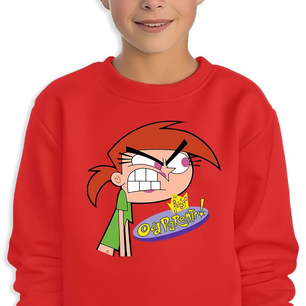 Bluza Dziecięca Czerwona Vicky Wróżkowie Chrzestni Wzory -152 Cm (12-13)