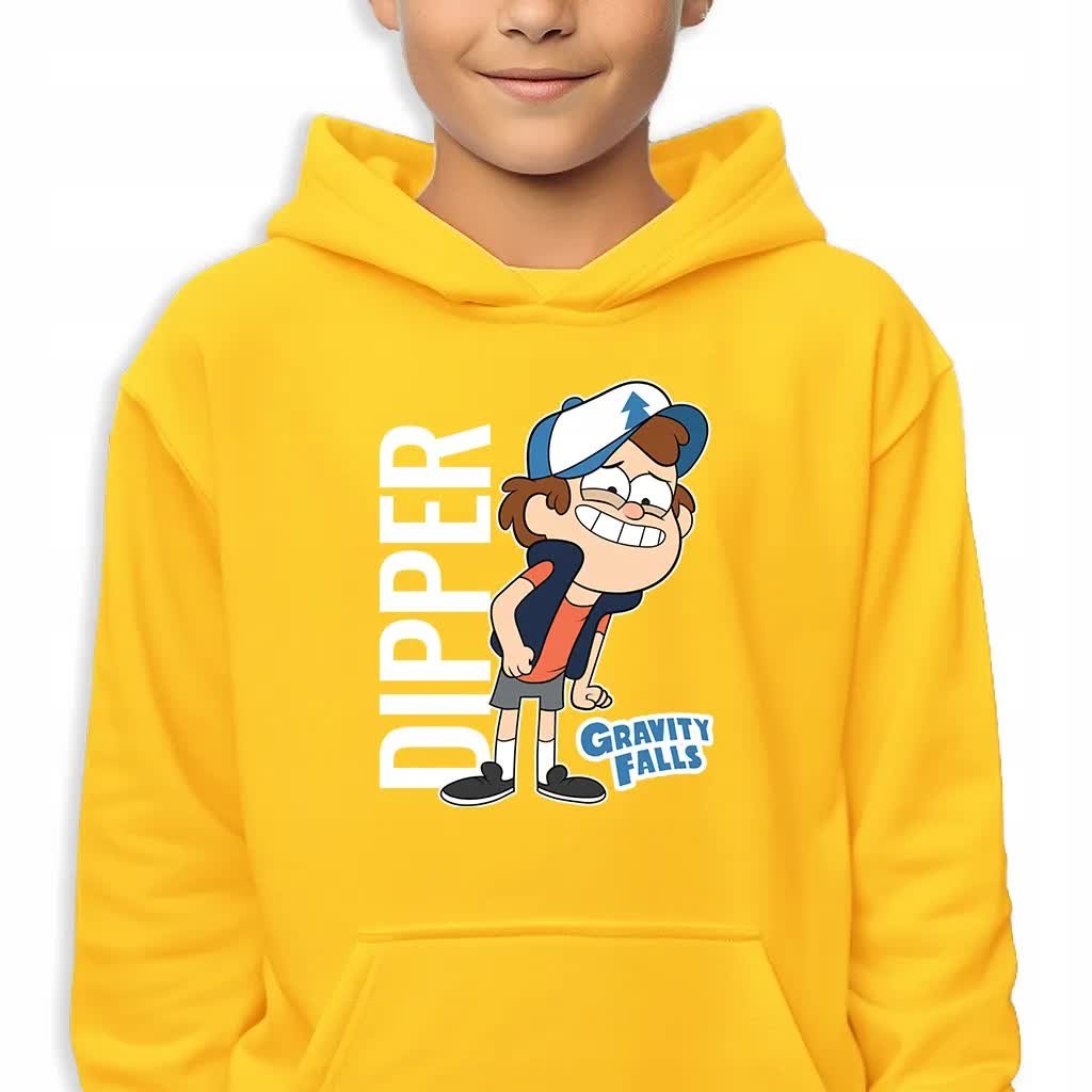 Bluza Dziecięca Z Kapturem Bawełniana 140 Cm Dipper Top100 Wiele Wzorów
