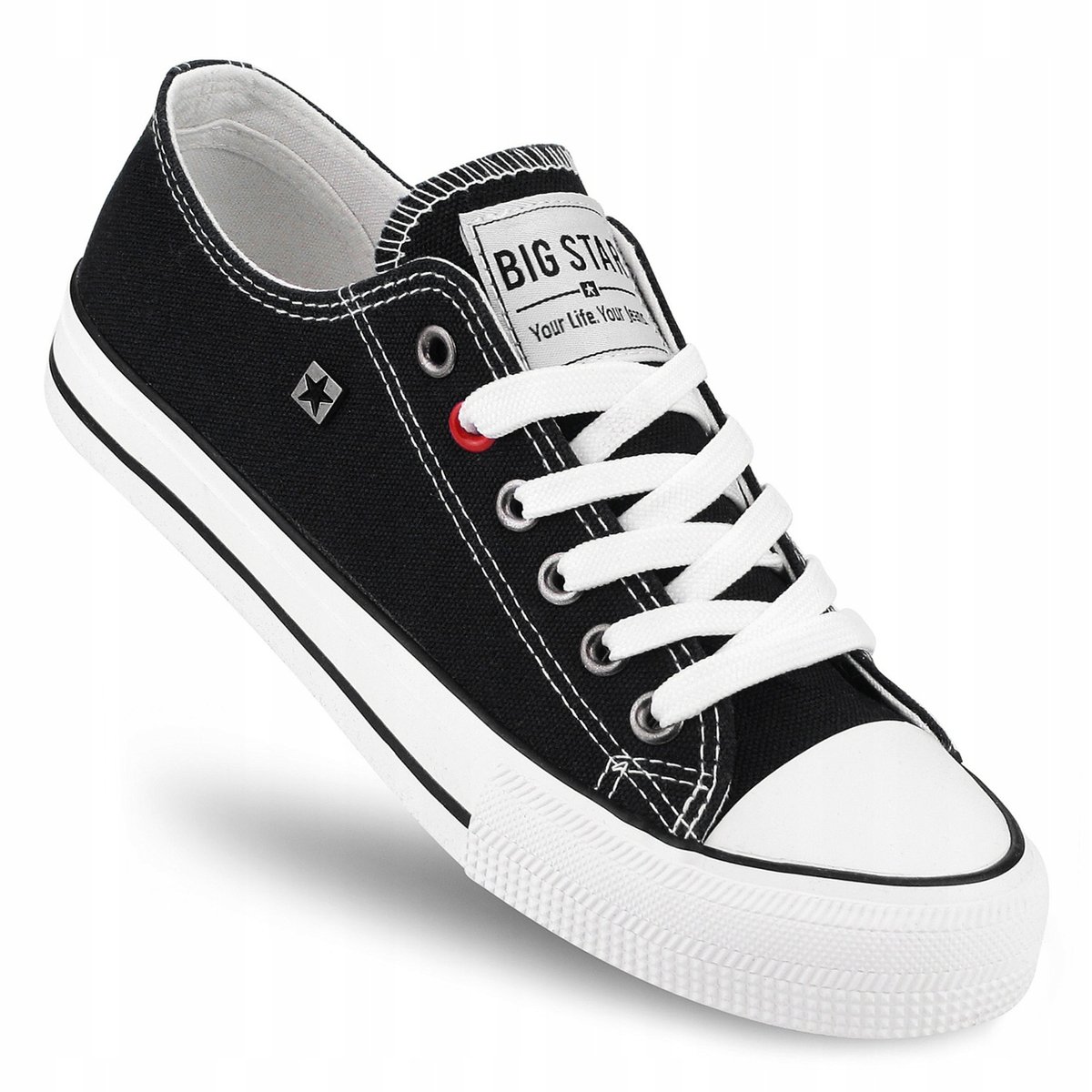 BIG STAR TRAMPKI DAMSKIE tenisówki niskie klasyczne NN274655 czarne 36