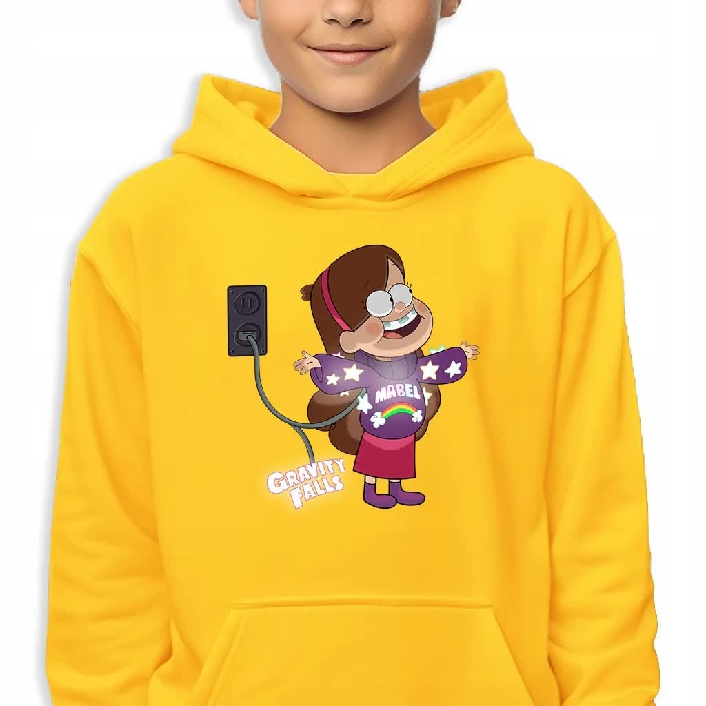 Bluza Dziecięca Z Kapturem 128 Cm Mabel Świecący Sweter Mix Top Wzorów