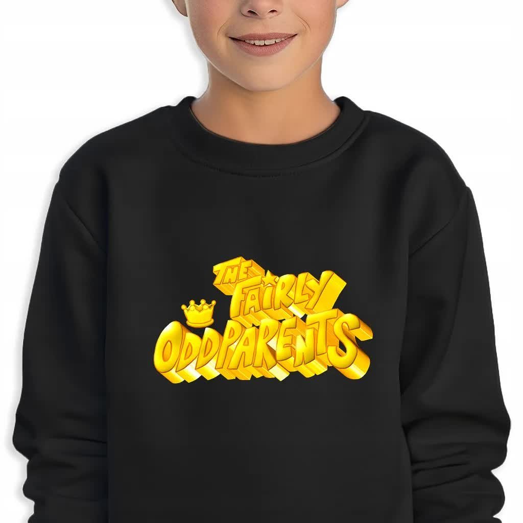 Bluza Dziecięca Czarna The Fairly Oddparents Wiele Wzorów -128 Cm (7-8)