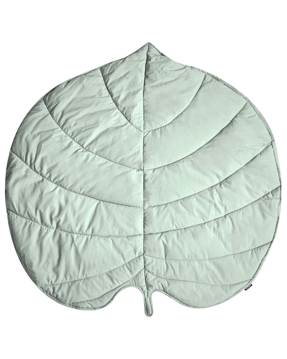 Mata do zabawy liść 110 x 110 cm jasnozielona EOLIA