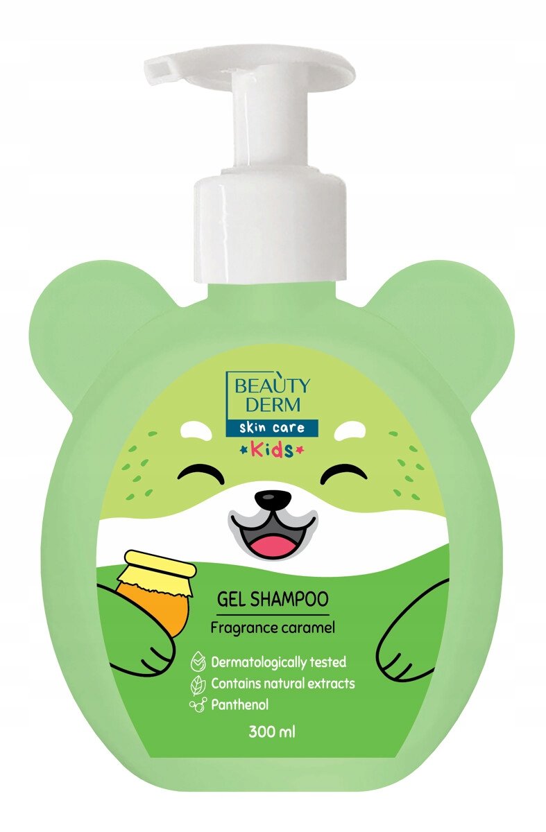 Beautyderm Kids Żel 2w1 do mycia ciała i włosów karmelowy 300 ml