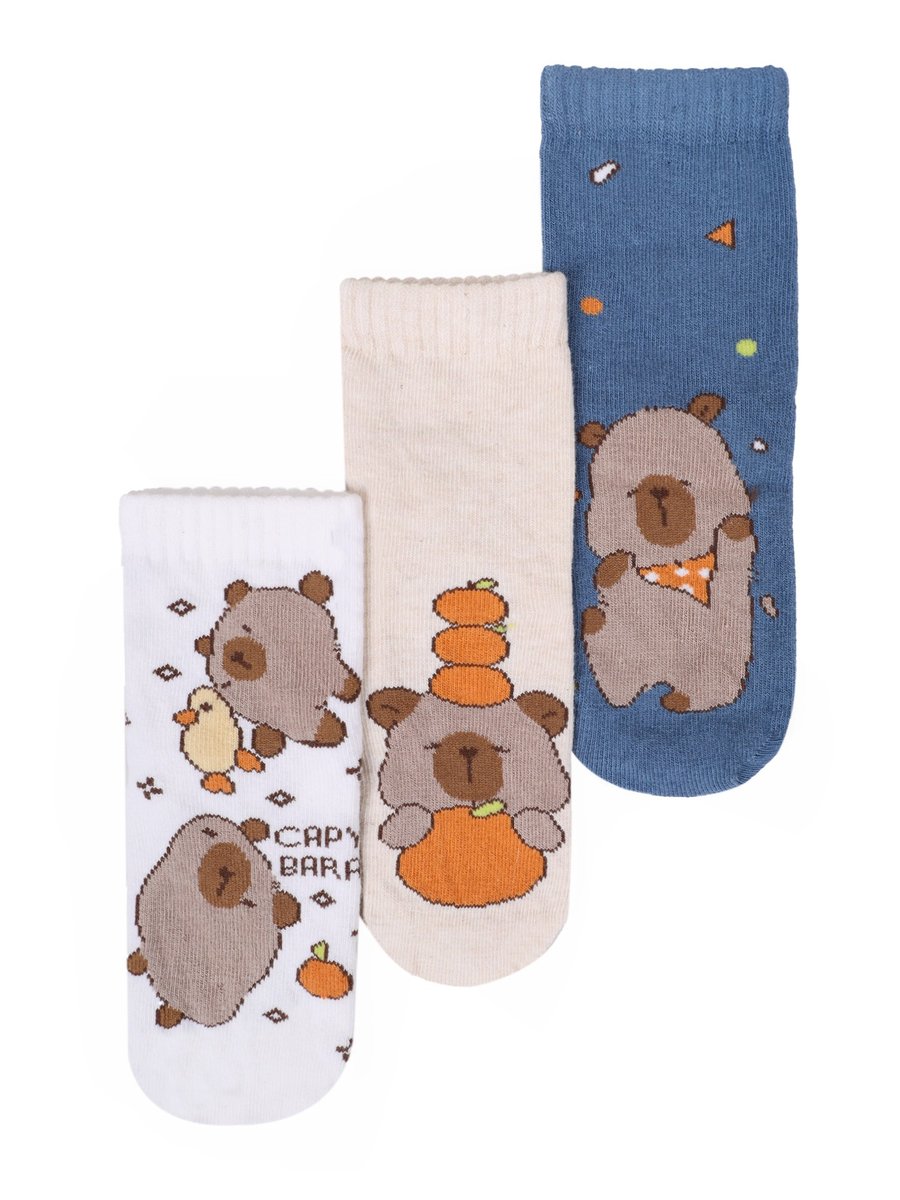 Skarpety dziecięce skarpetki bawełniane kapibara 3PAK 20-22 YOCLUB