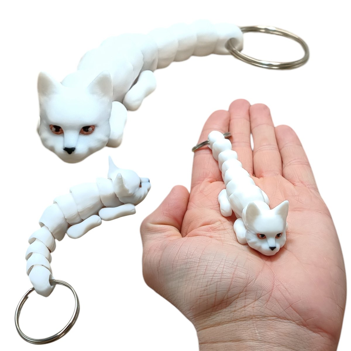 Ruchomy Brelok - Kotek, Kotek, Wyjątkowo Słodki, Brelok do Kluczy