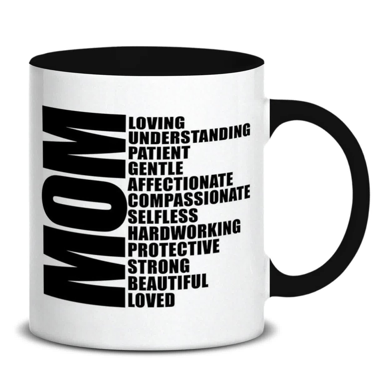 KUBEK BIAŁY PREZENT DLA MAMY WYSOKIEJ JAKOŚCI NADRUK MOCNE HARDCOROWE WZORY