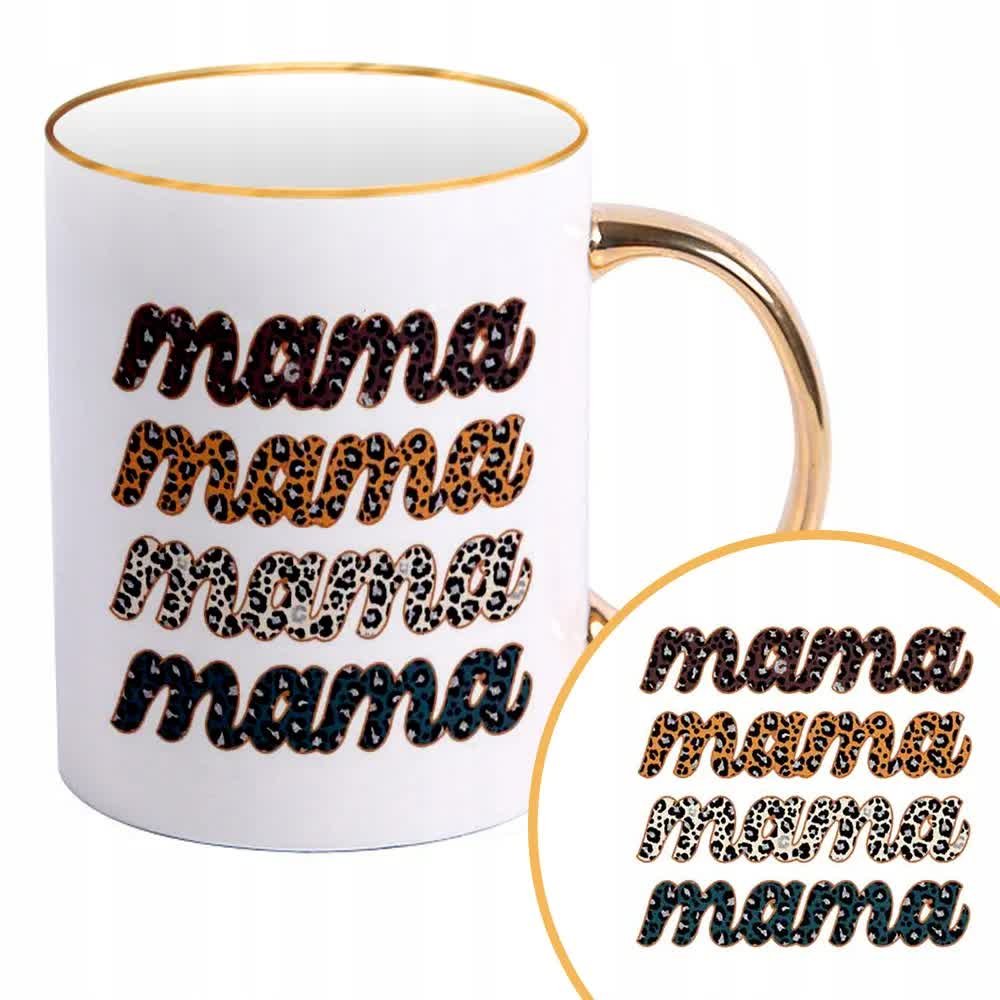 Kubek Złoty Prezent Na Dzień Mamy Dla Mamy Wzory