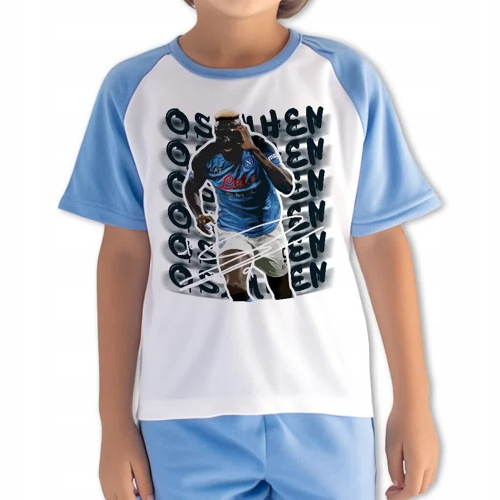 Piżama Dziecięca VICTOR OSIMHEN Koszulka + Spodnie Piłkarskie Wzory 122 cm