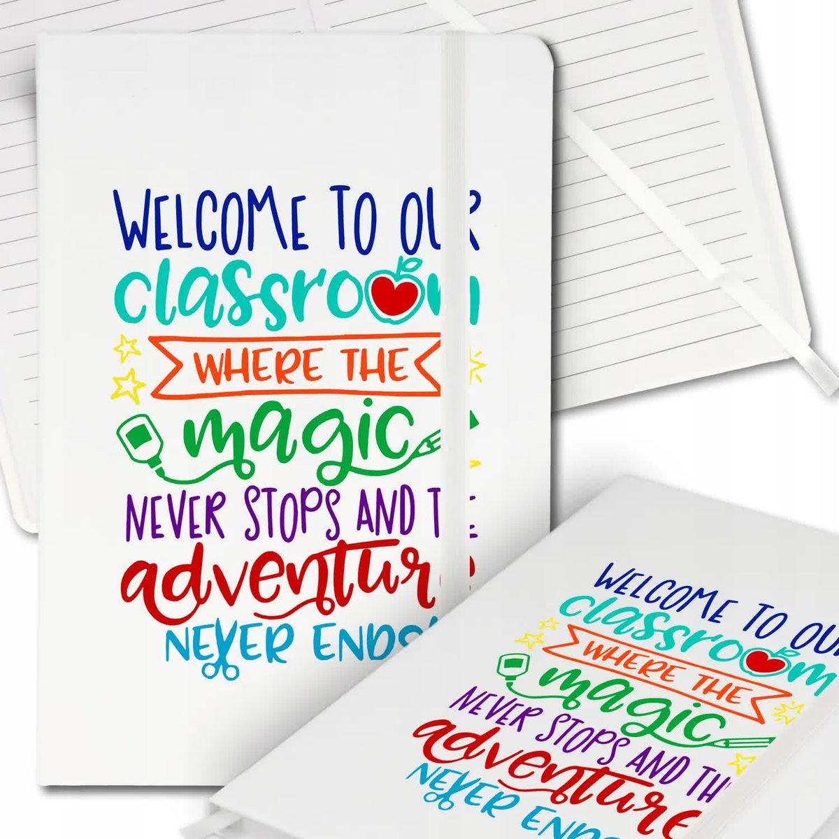 Notes Biały A5 Bullet Journal WELCOME CLASSROOM Wz