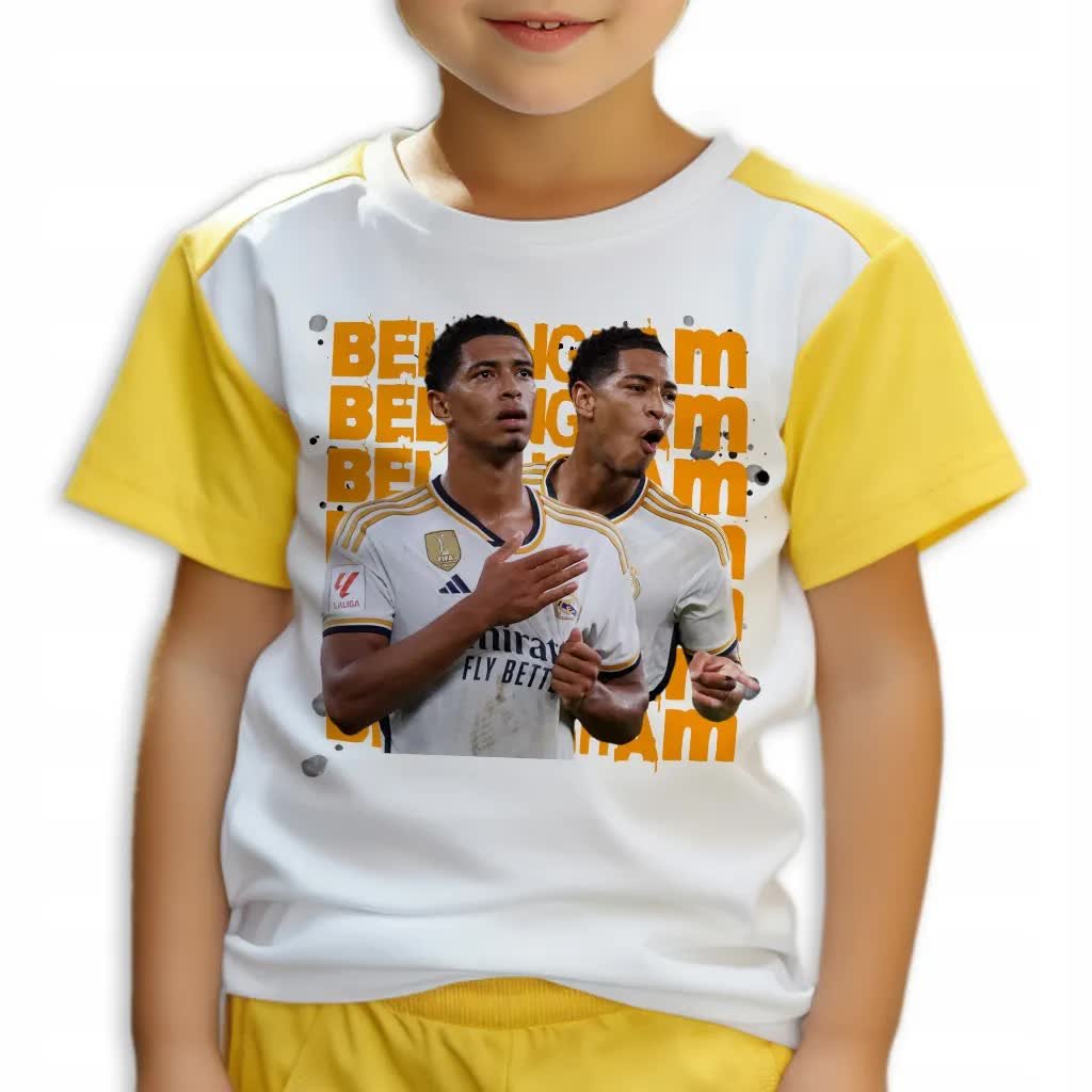 Piżama Dziecięca BELLINGHAM Koszulka + Spodnie Piłkarskie Mix Wzorów 116 cm