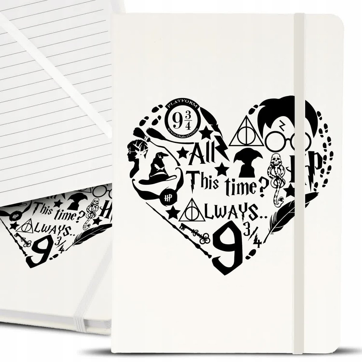 Notes Notatnik Bujo A5 Biały MAGICZNE Modne Wzory