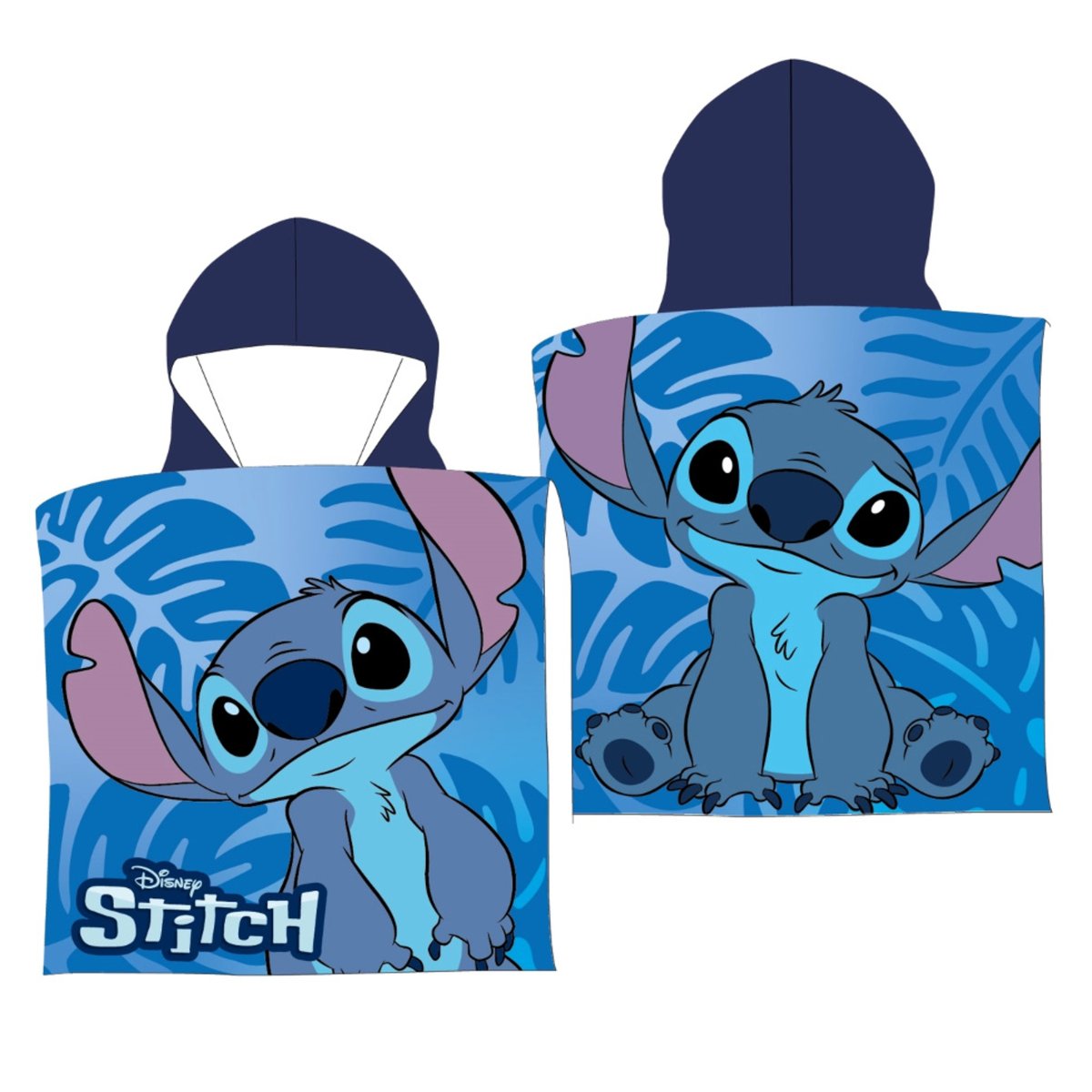 Ponczo dziecięce STITCH 100x50 – szybkoschnące i urocze idealne po kąpieli