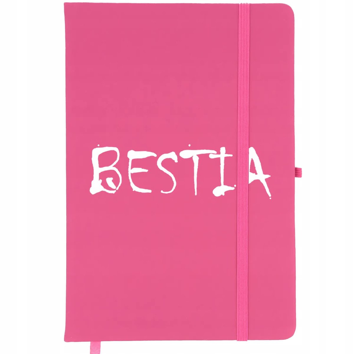 Notes Planer A5 Notatnik Różowy w Linie BESTIA Wzory