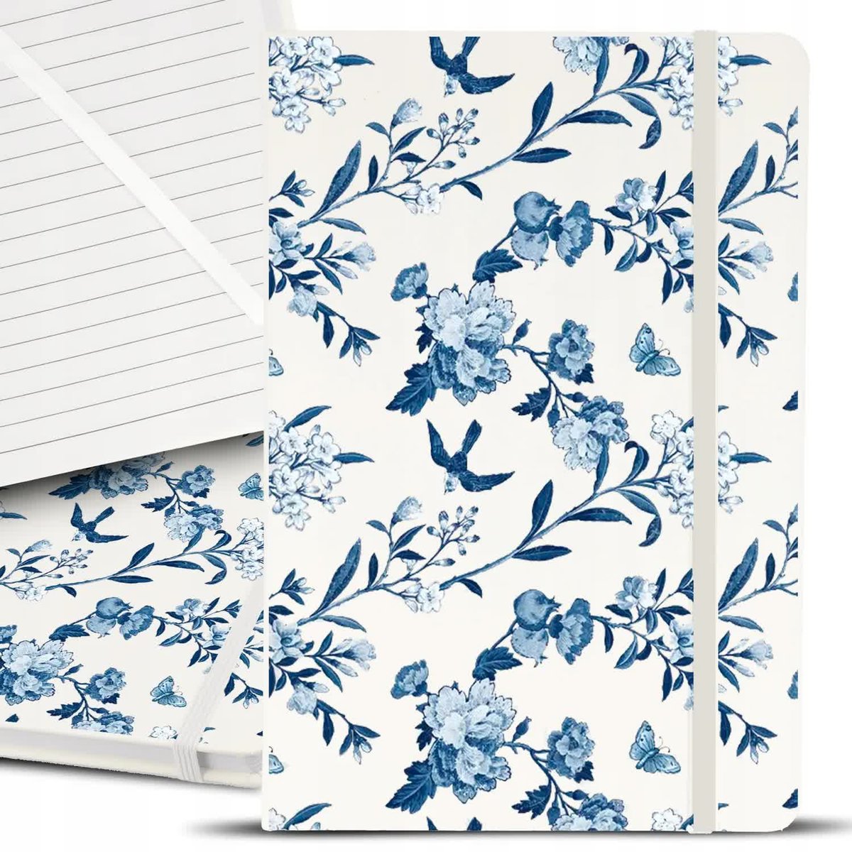 Notatnik Notes Planer A5 BIAŁY KWIATKI Flower Wz