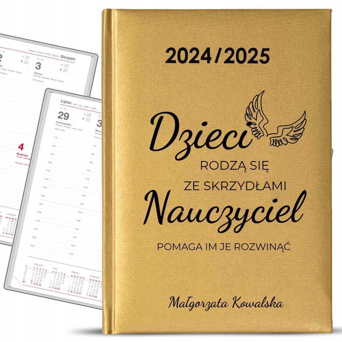 Kalendarz Nauczycielski 24\25 Złoty Nauczyciele Rozwijają Skrzydła KREATOR