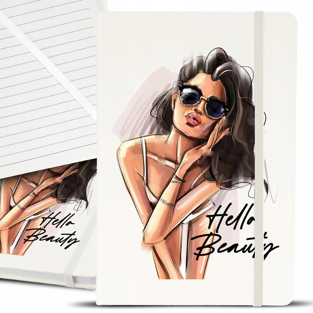 Notes Notatnik Bujo A5 Biały HELLO BEAUTY Top Wz