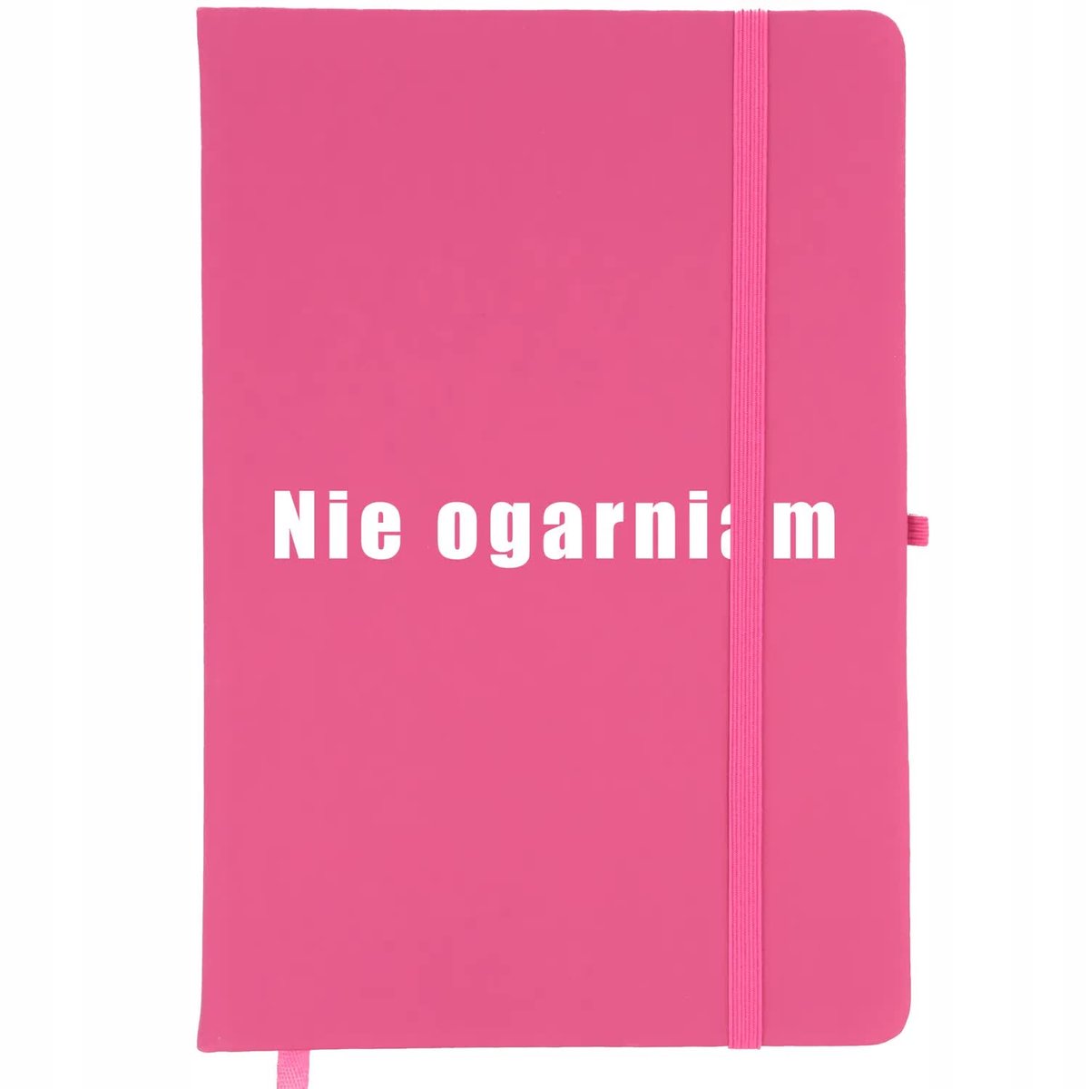 Notes Planer A5 Bullet Journal Róż NIE OGARNIAM Wz