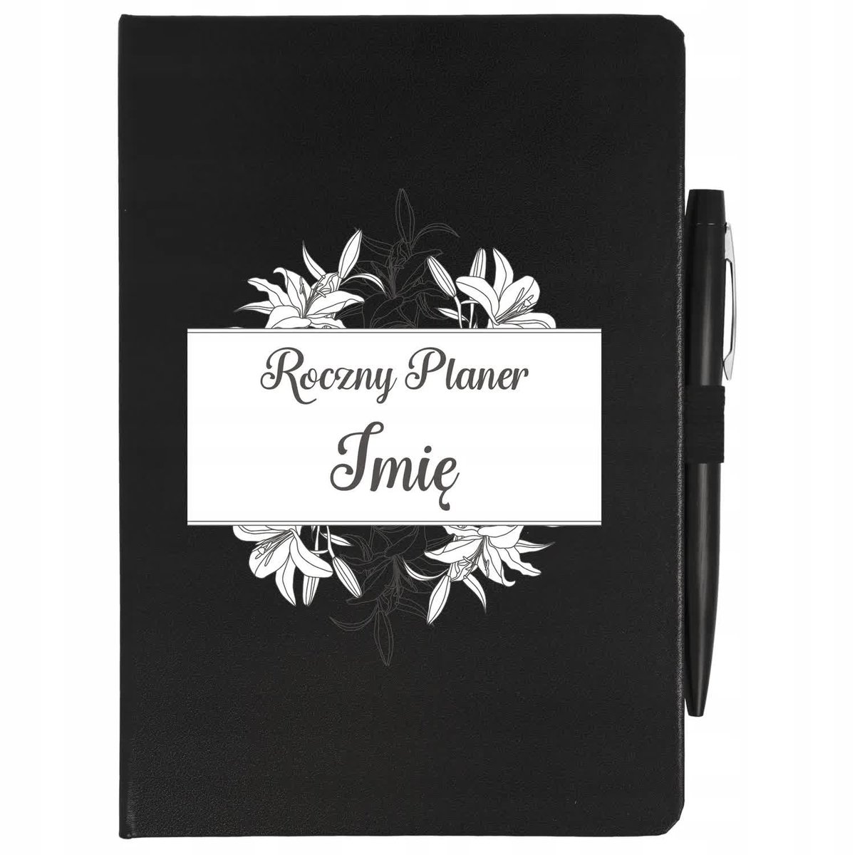 NOTES PLANER+ DŁUGOPIS A5 ROCZNY PLANER IMIĘ Wz
