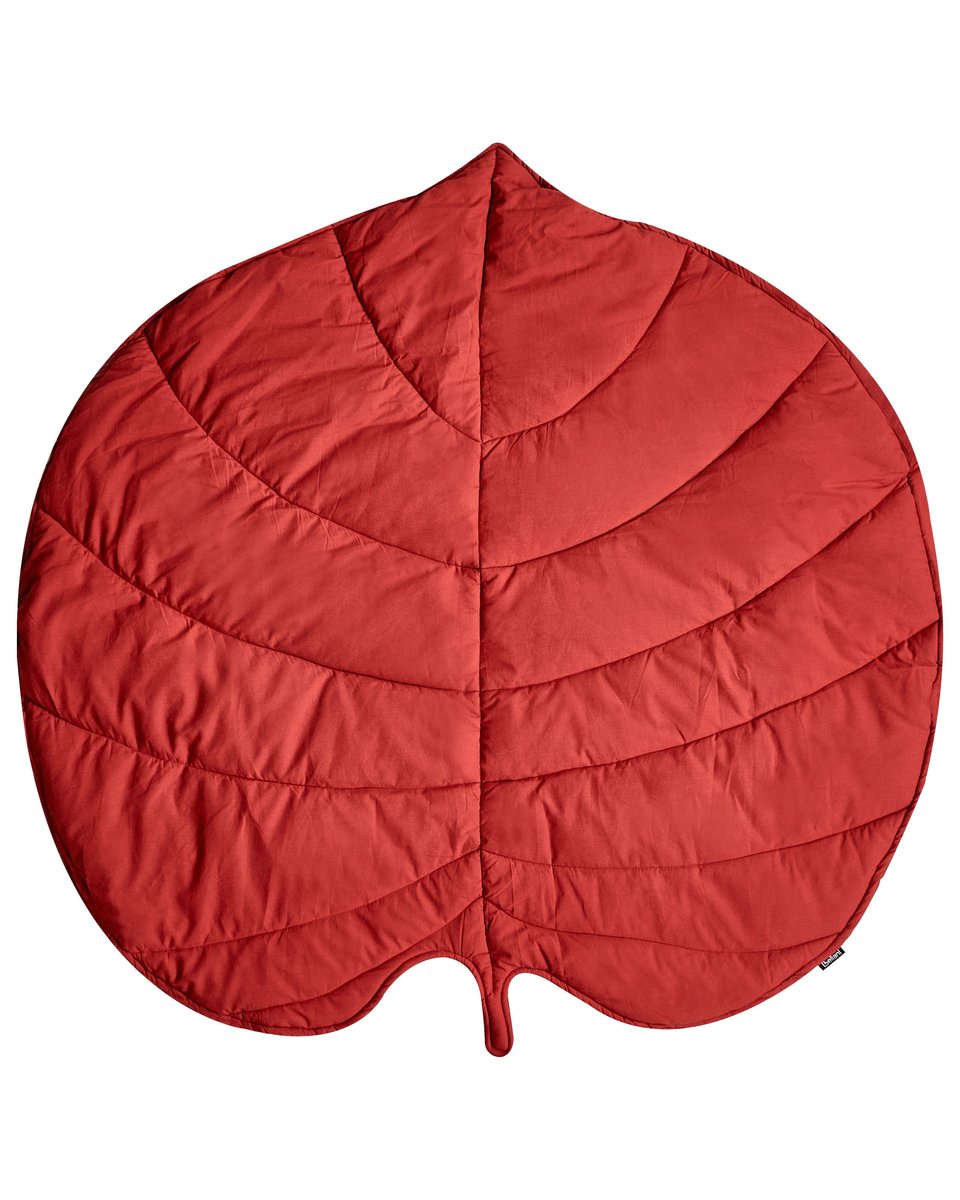 Mata do zabawy liść 110 x 110 cm czerwona EOLIA