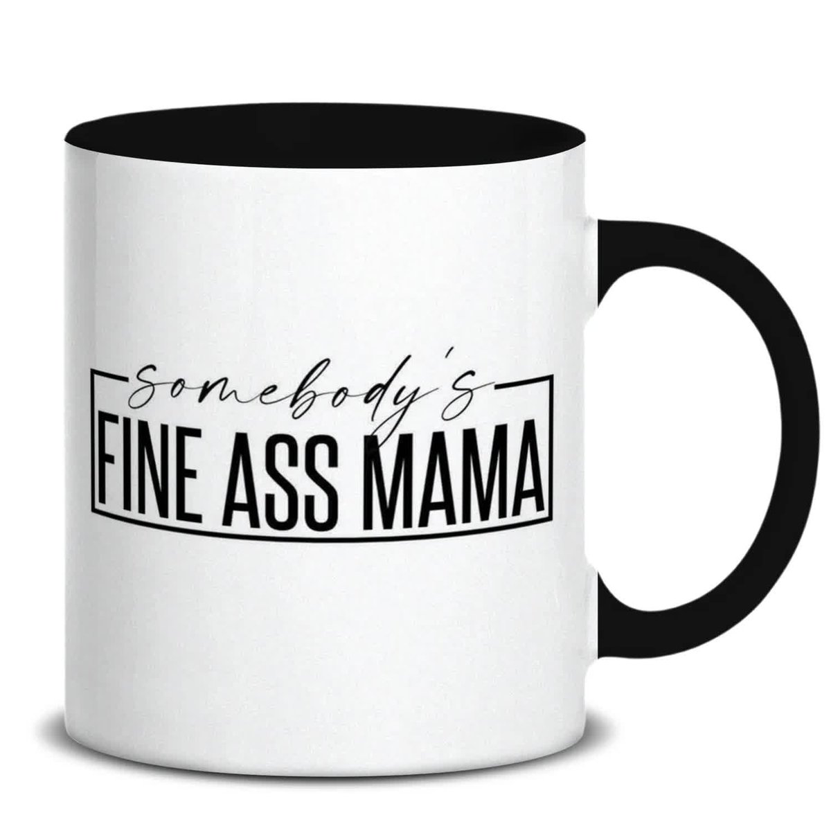 KUBEK BIAŁY PREZENT FINE ASS MAMA WYSOKIEJ JAKOŚCI NADRUK HARDCOROWE WZORY