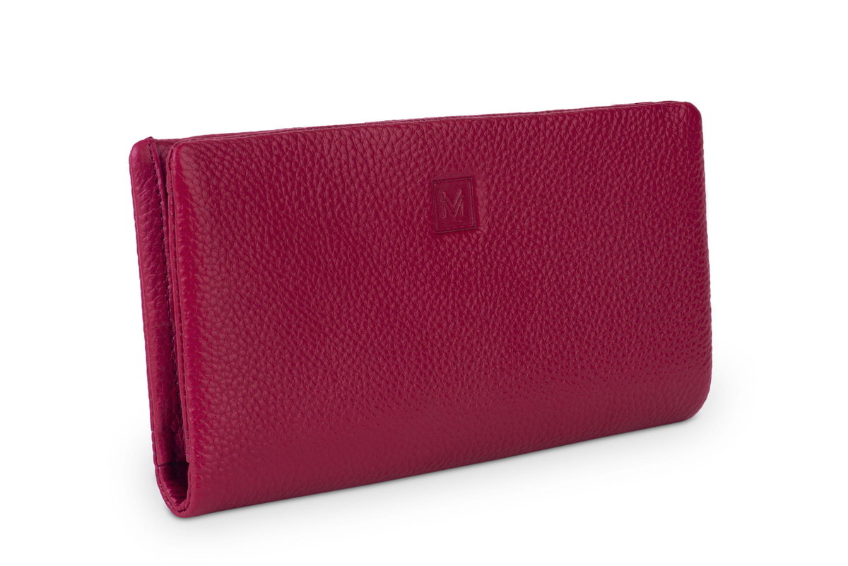 Portfel damski Skórzany VerMari Morbido Czerwony