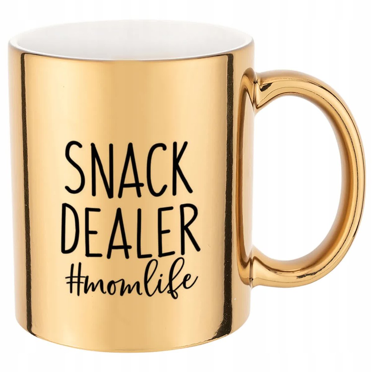 KUBEK ZŁOTY PREZENT SNACK DELIVER WYSOKIEJ JAKOŚCI NADRUK HARDCOROWE WZORY