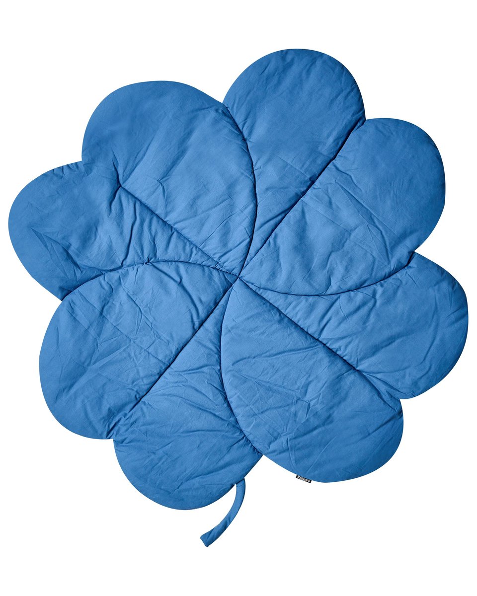 Mata do zabawy liść 110 x 110 cm niebieska ACADINE