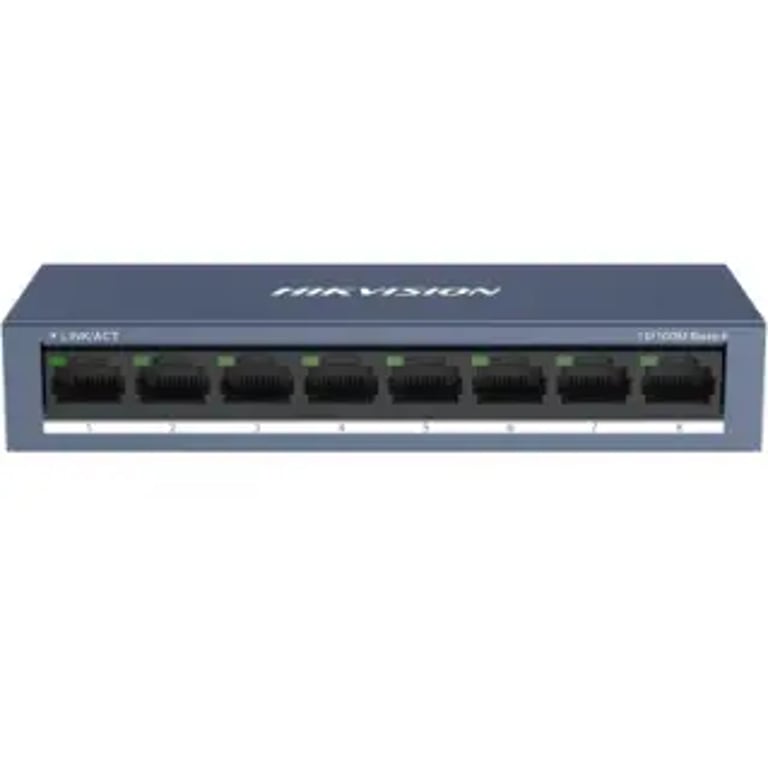 Hikvision Pro Series DS-3E0108-O łącza sieciowe Nie zarządzany Fast Ethernet (10/100) Szary DS-3E0108-O