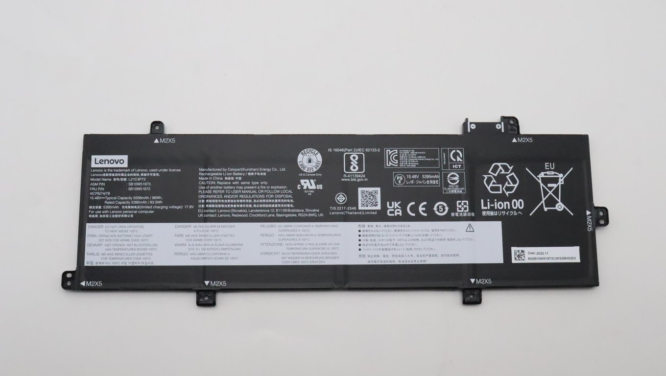 Lenovo 5B10W51872 części zamienne do notatników Bateria 5B10W51872