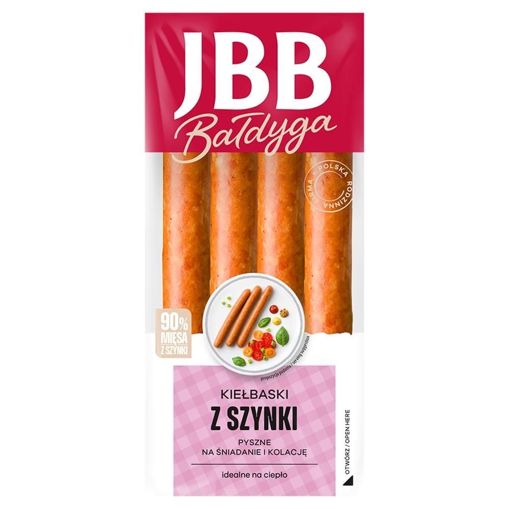 JBB Bałdyga Kiełbaski z szynki 190 g