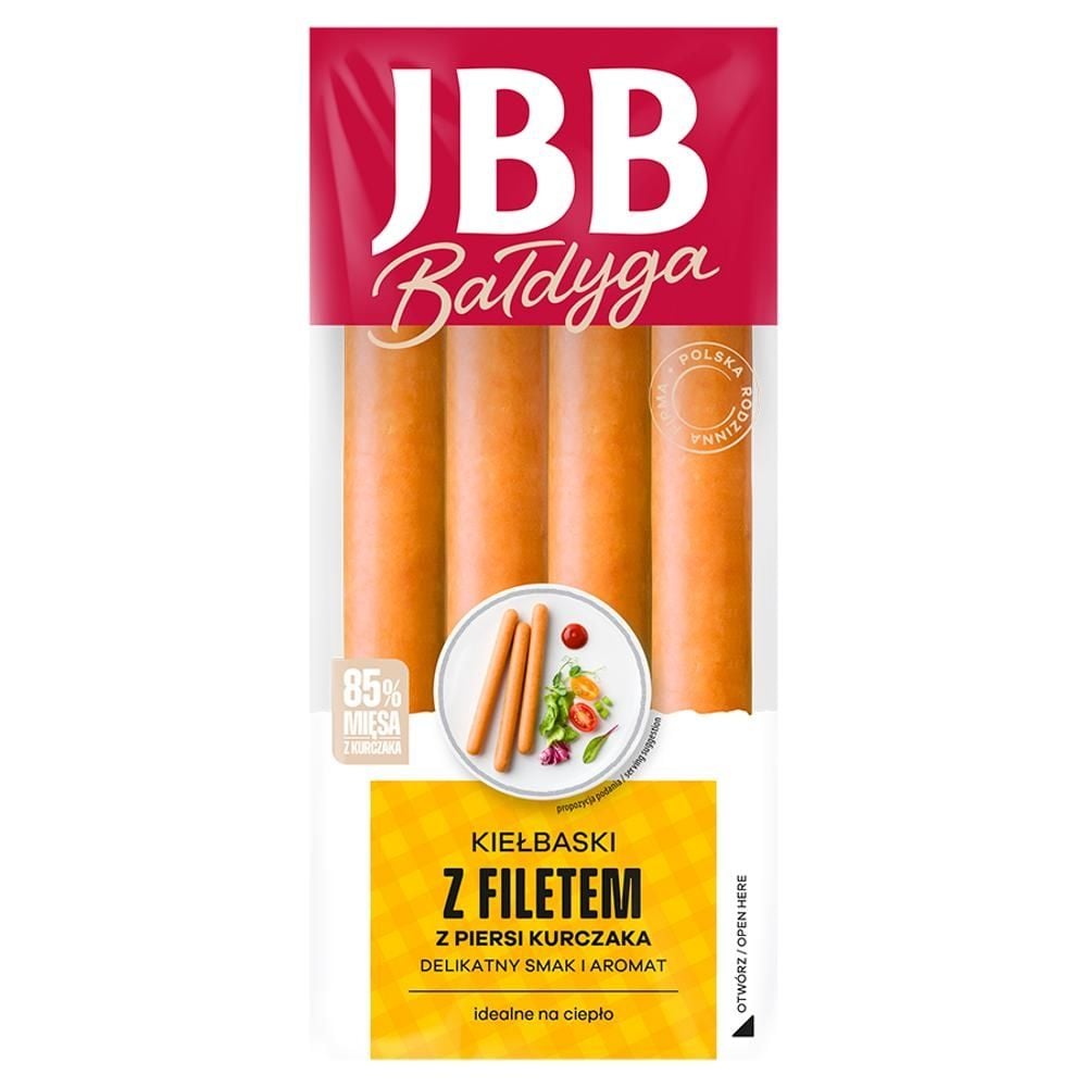JBB Bałdyga Kiełbaski z filetem z piersi kurczaka 190 g