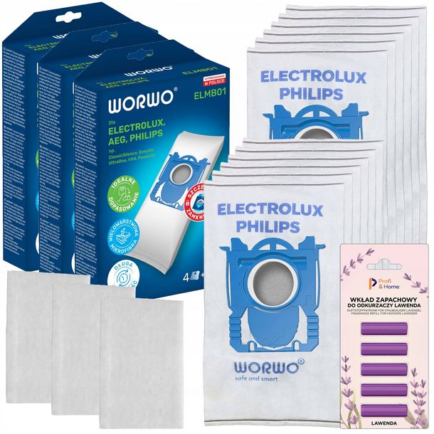 12x WORKI DO ODKURZACZA ELEKTROLUX CLEAN 500 EB Clean 300 EasyGo Easy Go