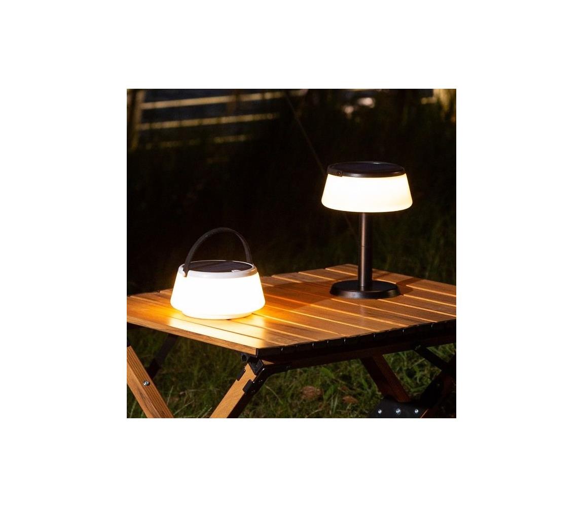 Zuma Line DT36111 - LED Ściemn. sol. ład. lampa AURE LED/2,2W/2000mAh IP44 czarny