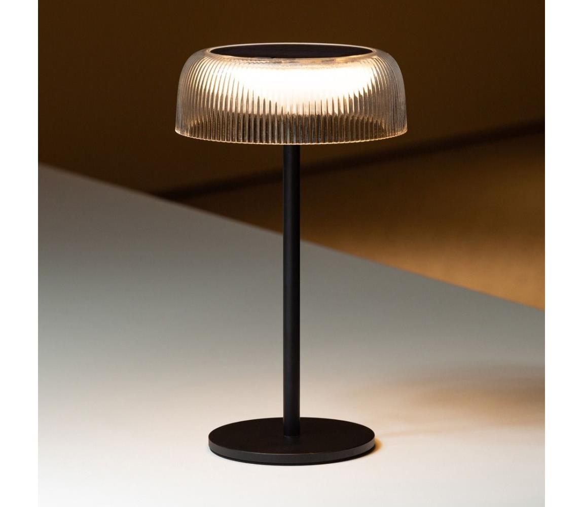 Zuma Line DT33111-LED Ściemn. sol. ład. lampa BLUET LED/2,5W/2000 mAh IP44 czarny