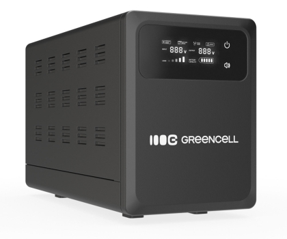 Green Cell AVR UPS 800VA 500W PowerCore 12 VDC z LCD