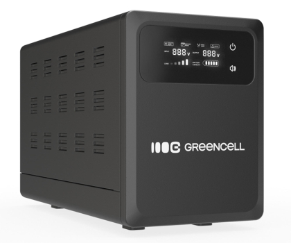 Green Cell AVR UPS 2000VA 1200W PowerCore 24 VDC z LCD