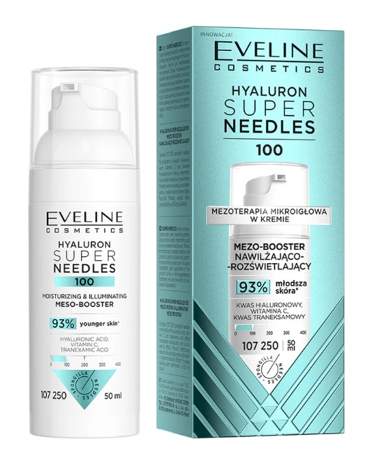 Eveline Hyaluron Super Needles 100 Mezoterapia Mikroigłowa w Kremie 50ml