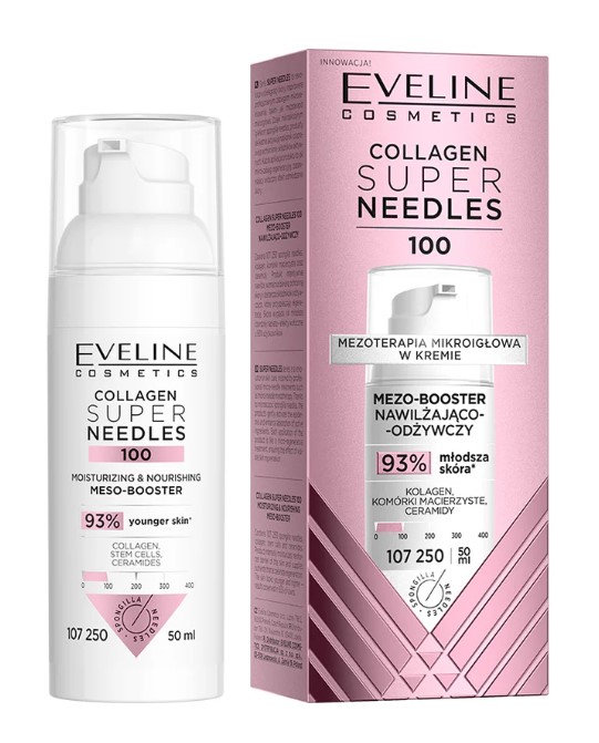 Eveline Collagen Super Needles 100 Mezoterapia Mikroigłowa w Kremie 50ml