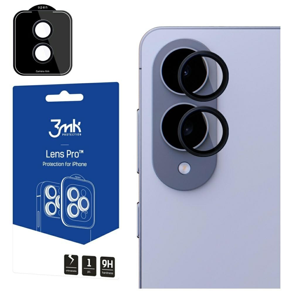 Ochrona na obiektyw aparatu 3MK Lens Protection Pro do Samsung Galaxy S25 Edge czarny 1szt