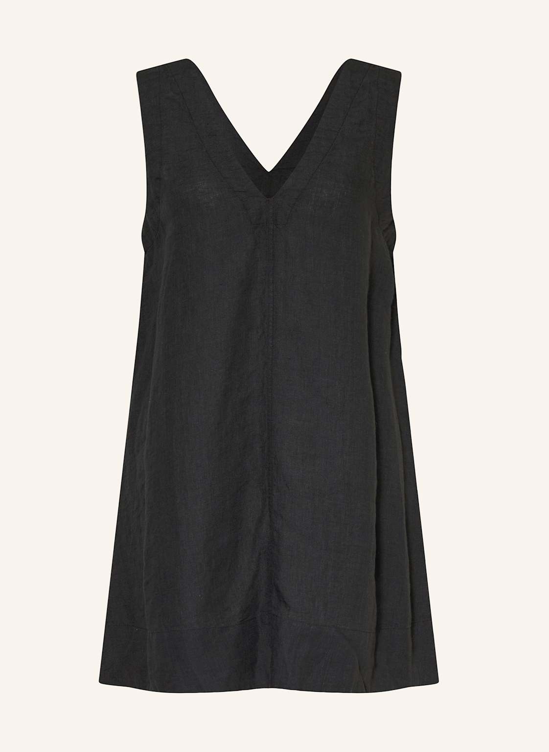 Selected Femme Sukienka Z Lnu schwarz
