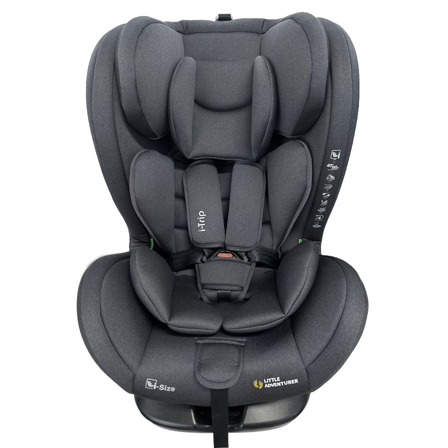 Smiki Little Adventurer i-Trip fotelik samochodowy iSize szary 40-150 cm