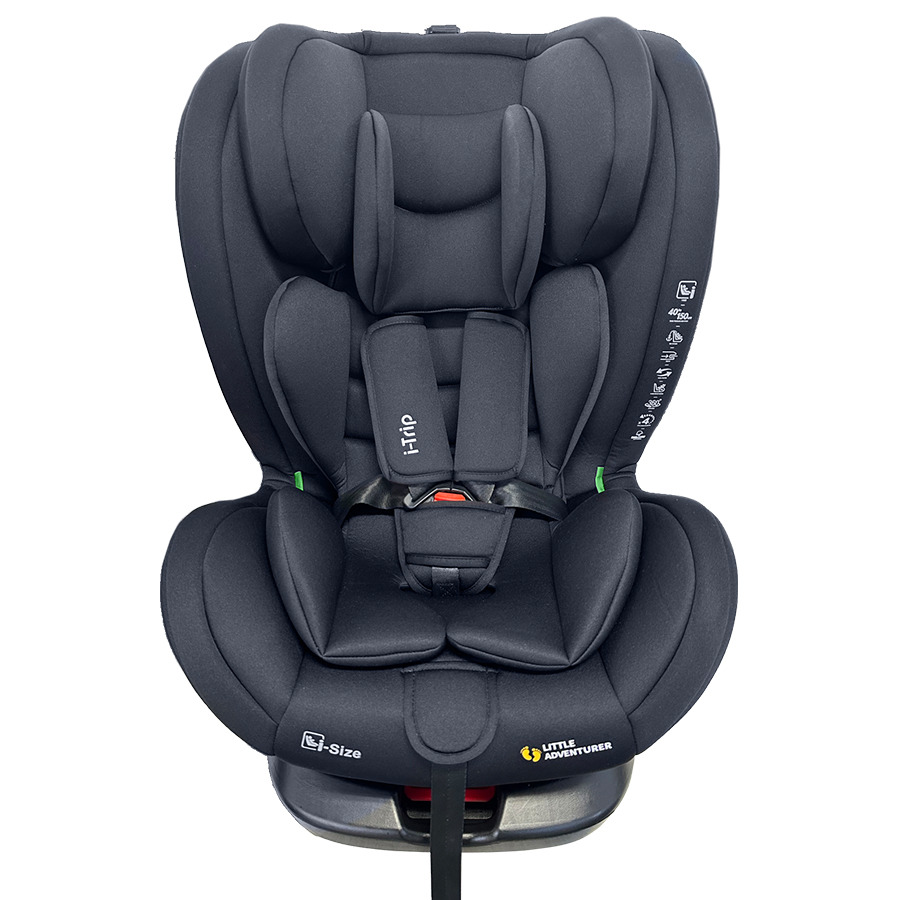 Smiki Little Adventurer i-Trip fotelik samochodowy iSize czarny 40-150 cm
