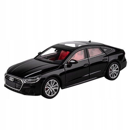 AUDI A7 LIMOUSINE METALOWY MODEL SAMOCHODU 1:24 DŹWIĘK ŚWIATŁO CZARNY