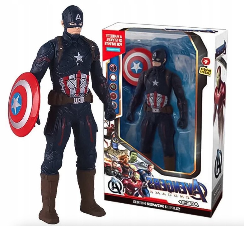 KAPITAN AMERYKA KOLEKCJONERSKA FIGURKA SUPERBOHATEROWIE MARVEL PREZENT